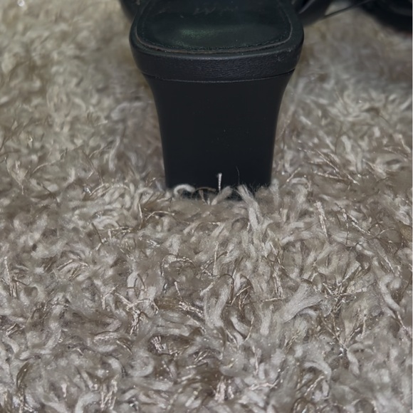 H&M Braided Faux Leather Kitten Heel Mike Sandals Women’s 7.5 Minimalist Chic - Picture 5 of 7